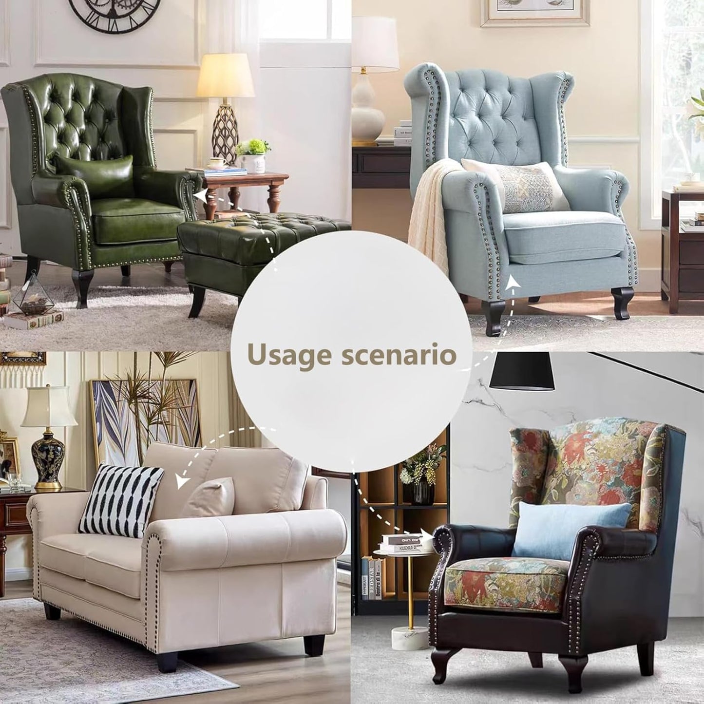 Golden Thumb Tacks, Multipurpose Upholstery Nails, Decorative Nail Heads, and Wall Tacks for Secure Fixing & DIY Projects, 100Pcs