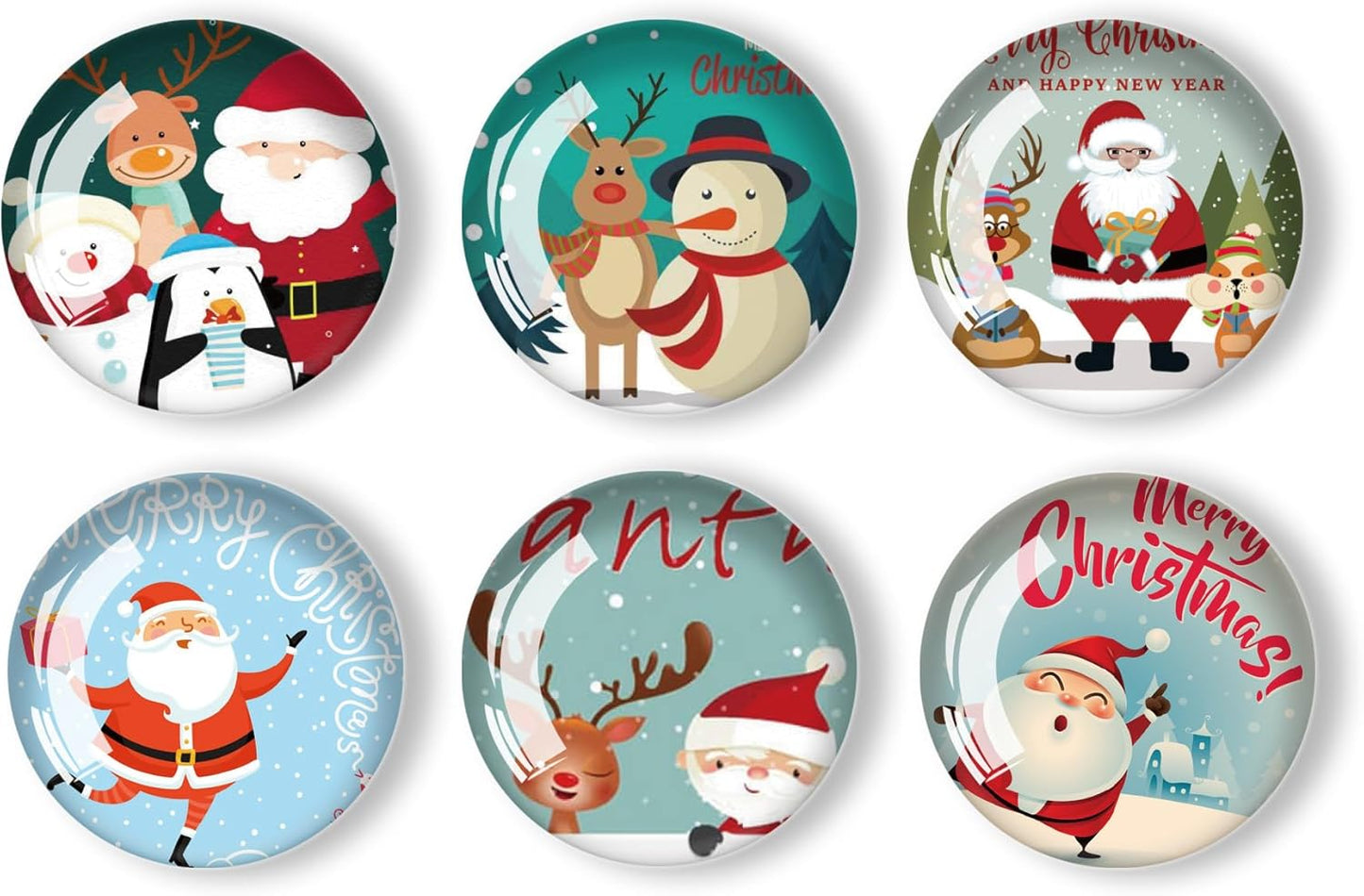 Christmas Refrigerator Magnets 12Pcs Glass Strong Magnetic Refrigerator Magnet Fridge Sticker,Crystal Fridge Magnets Decoration for Crafts,Strong Fridge Magnets for Kitchen, School