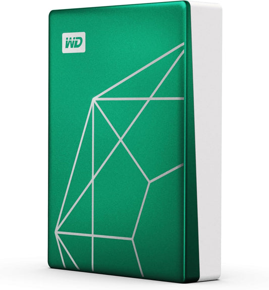 WD 6TB My Passport Ultra Portable Hard Drive HDD, 20th Anniversary Emerald Drive, USB-C, with Backup Software and Password Protection - WDBECU0060BGN-WESN