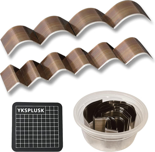 10 Pieces Leather Corner Punch Set, Leather Corner Cutter End Punch Tool, High Carbon Steel Edge Cutter Corner Trimmers with Mat, Cutting Dies Edge Trimmers Kit for DIY Leathecrafts