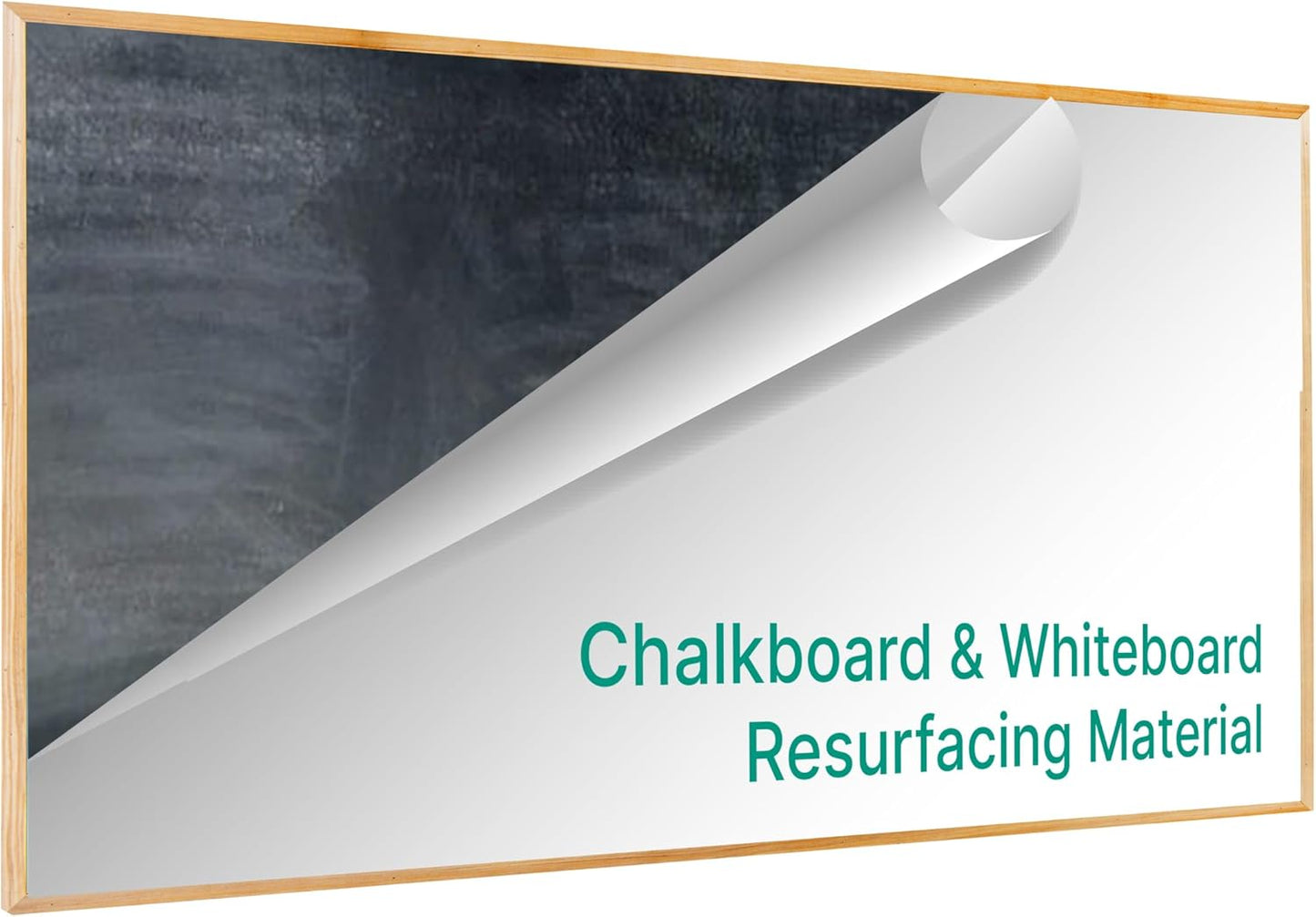 Everase Dry Erase Whiteboard Resurfacing Film Roll (7 ft. x 50") – Peel & Stick, Converts Chalkboards & Stained Whiteboards, Durable, Scratch/Stain-Resistant, Eco-Friendly, Refinish in 30 Mins.