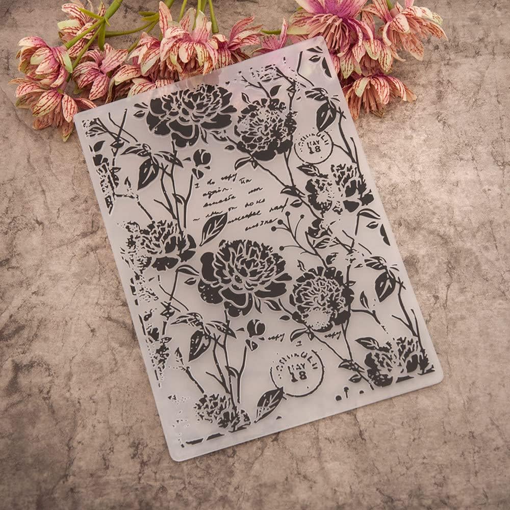 NZJ 3D Christmas Flower Summer Frame Butterfly Plastic Embossing Folders for Card Making, Scrapbooking and Other Paper Crafts