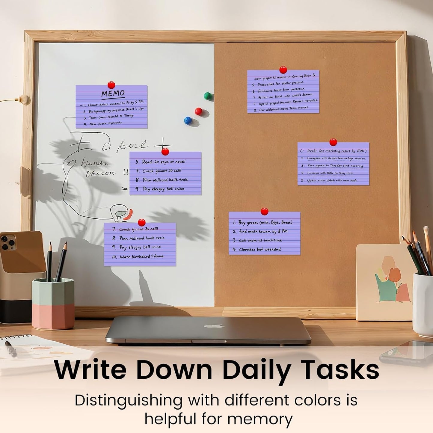 Index Cards 3x5 Inch, 300sheets, Flash Cards,Ruled Lined Purple Note Cards Paper For Studying, Schools Supplies, College, Office And Home Organization, Note Taking Supplies