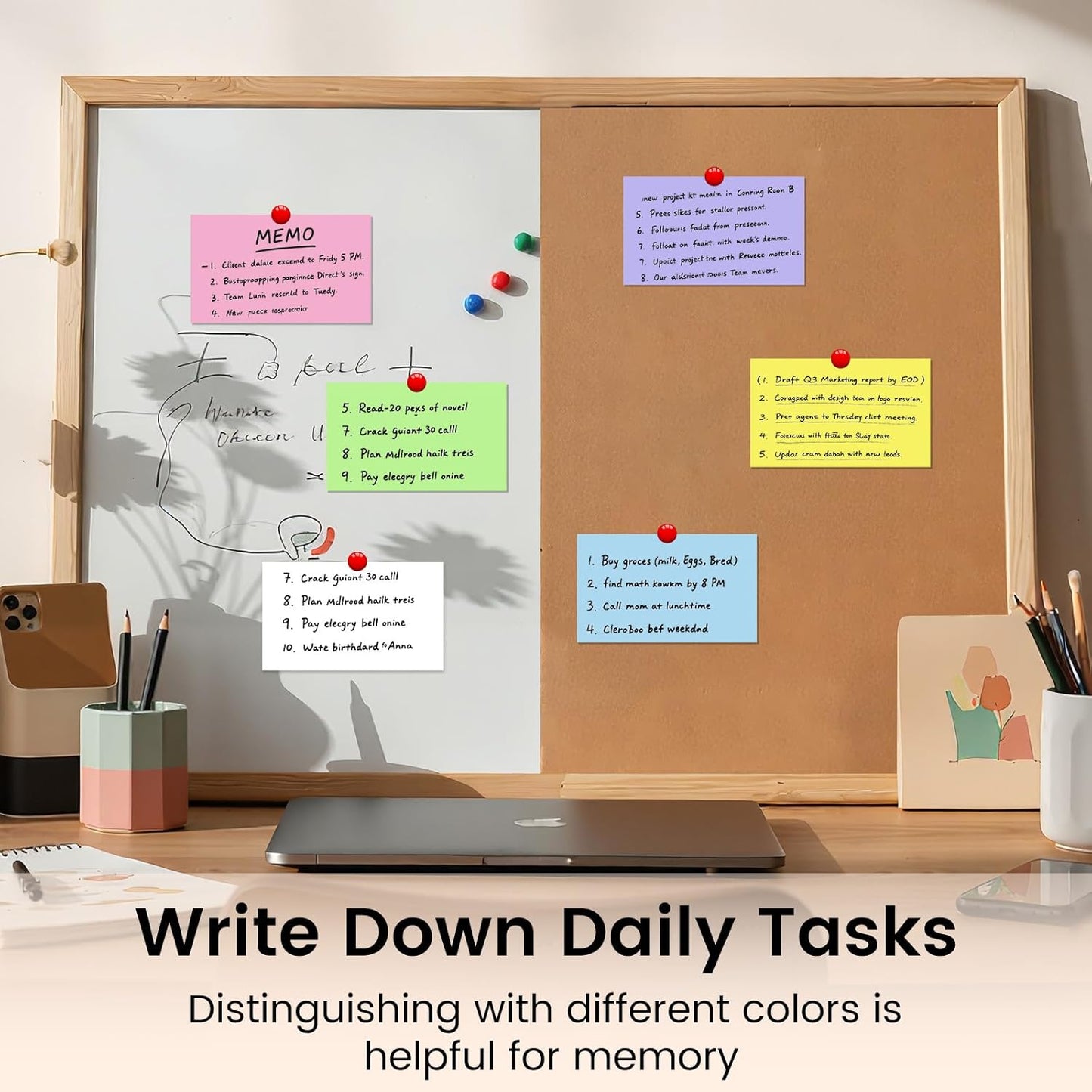 Index Cards 3x5 Inch, 300sheets, Flash Cards, Blank Colored Note Cards Paper For Studying, Schools Supplies, College, Office And Home Organization, Note Taking Supplies