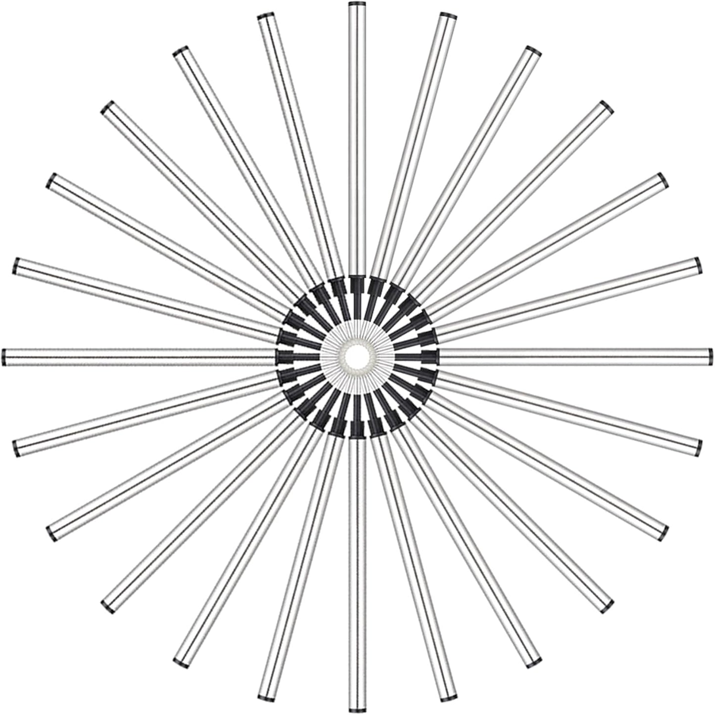 HeTaoCat Gel Rollerball Pen Refills, Roller Ball Fine Point 0.5mm, Black Ink Refill Pack of 5 - Replaceable Ballpoint Pen Refills Medium Point (Navy Blue)