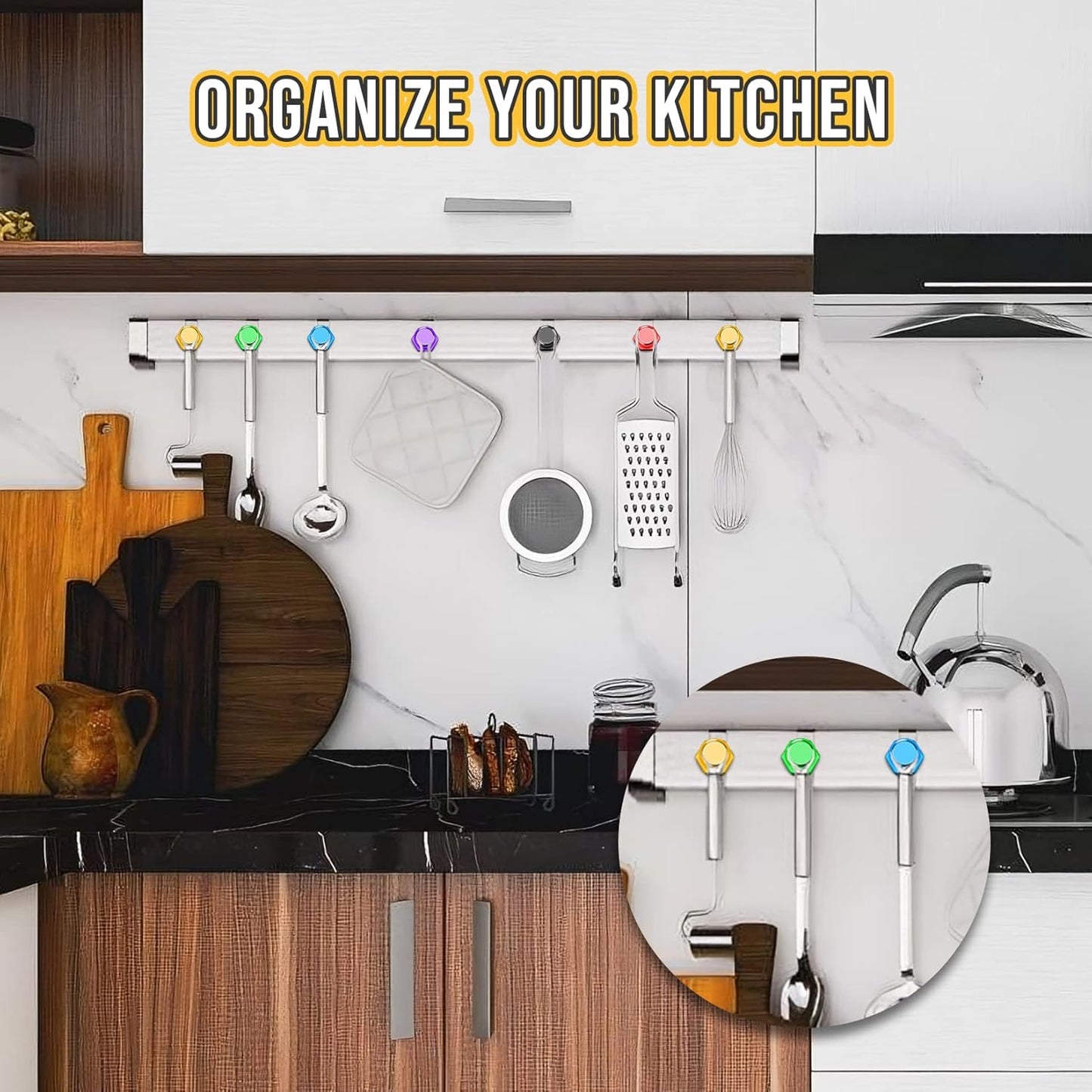 20 Pack Magnetic Push Pins, Strong Fridge Magnets, Whiteboard Magnets, Refrigerator Magnets Strong, Dry Erase Board Magnets for Fridge, Whiteboard, Office, Classroom, Kitchen, Map (Hexagon)