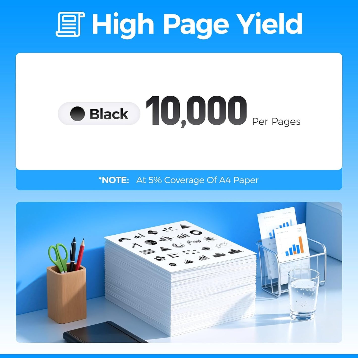 MLT-D206L Toner Cartridge Black 2-Pack High-Yield Replacement for Samsung MLT-D206L D206L 206L Compatible with Samsung SCX-5935FN SCX-5935NX Laser Multifunctional Printer, 10,000 Pages Monochrome Ink