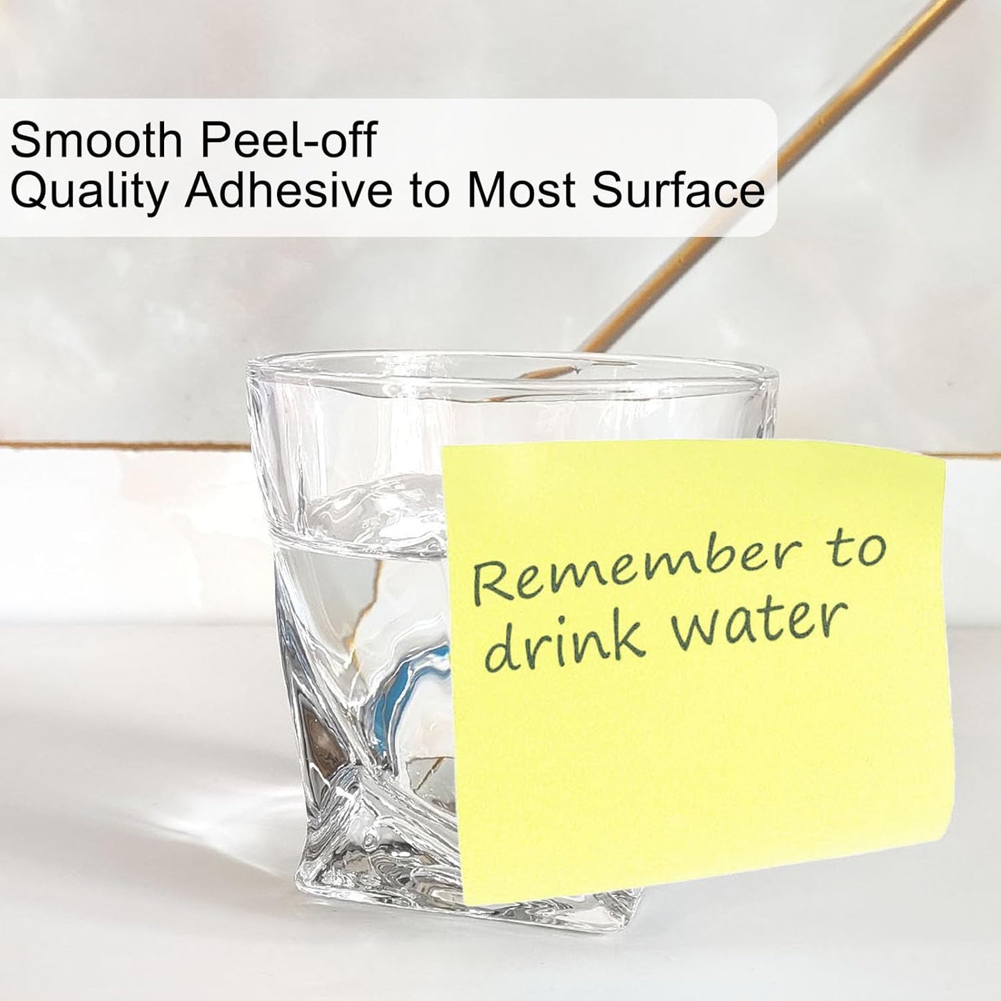 48 Pack 3840 Sheets Pop Up Sticky Notes 3X3 in Bright Color Self Sticky Note Pads Colorful Post Stickies for Office Home School Meeting, 80 Sheets/pad, Yellow