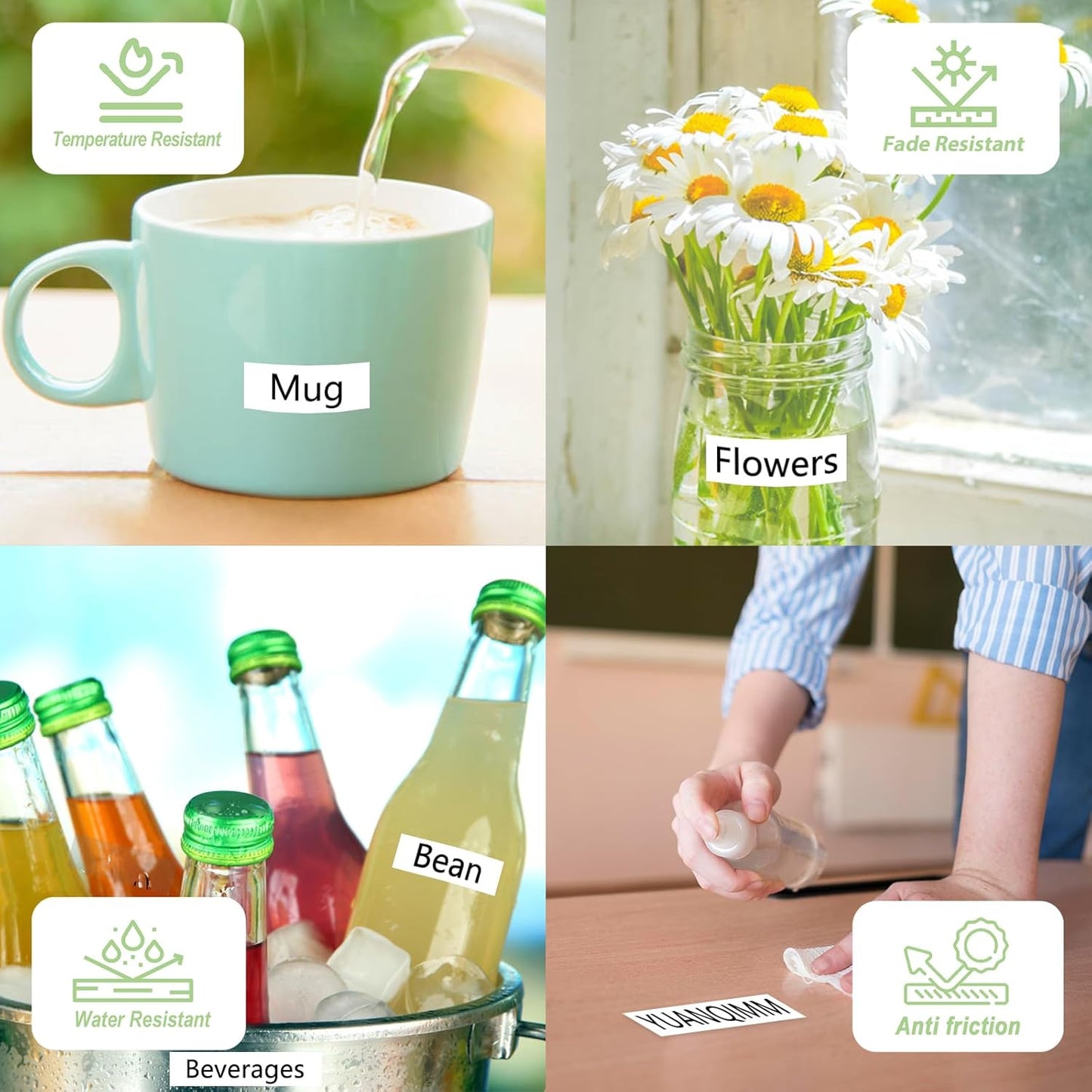 TZe-221 9mm Laminated White TZ Tape Compatible with Brother TZe221 TZ221 TZ-221 Replacement for Brother PTouch 9mm 0.35 Label Tape for PTH100 H110 D400AD D210 1290 Printers, 3-Pack