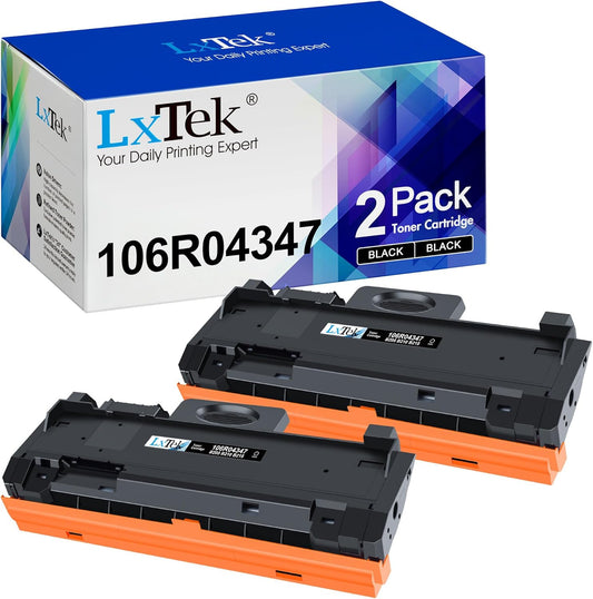 LxTek B210 Compatible Toner Cartridges for Xerox B205 B210 B215 for Xerox B215 B215DNI B205NI B210DNI B205MFP B215MFP 106r04346 106r04347 Toner (Black, 2-Pack)