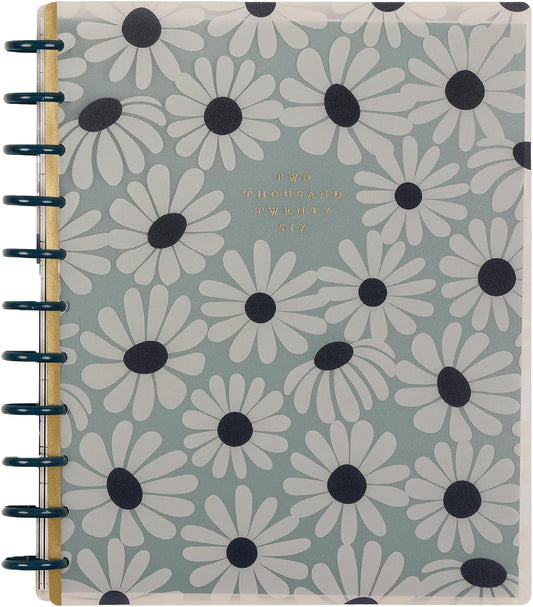 Happy Planner Disc-Bound Planner Jan.–Dec. 2026, Includes 3 Extra Months and 2 Sticker Sheets, Big Size, 8.5" x 11", Horizontal Layout, Green Garden