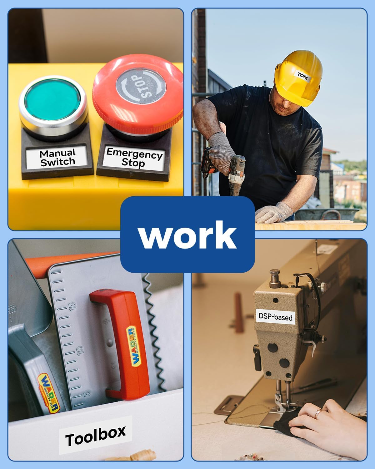 Label KINGDOM TZe-251 24mm Label Maker Tape Compatible with Brother P-Touch TZ 251, 24mm 0.94" Laminated Tz Tape for PT-D600 PT-D610BT PT-P700 PT-P710BT, 5 Pack