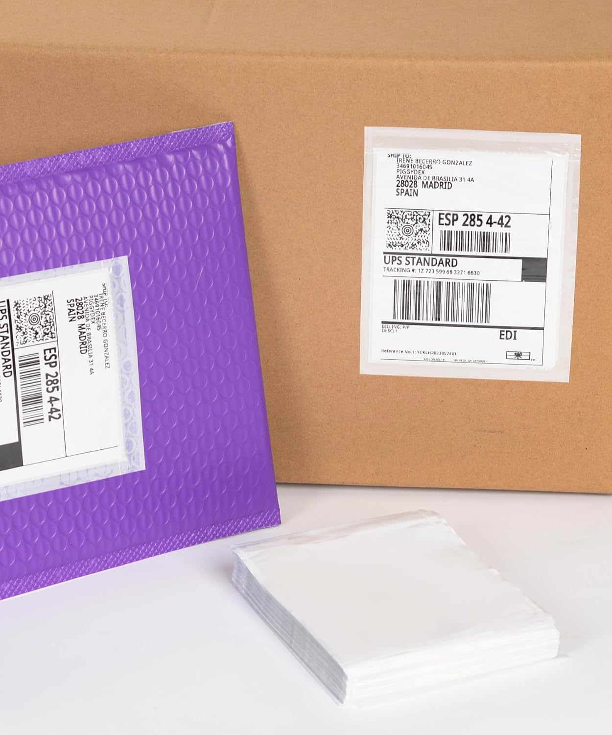 100 PCS 4.5"x 5.5" Clear Self-Adhesive Packing List Envelopes - Shipping/Mailing Pouch Enclosed Bags for Packing Slips Invoice Label