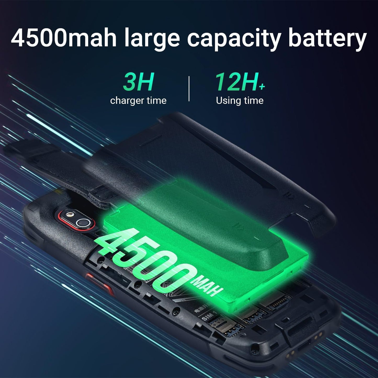 SVANTTO Android Barcode Scanner, Android 13 Handheld Computer, 1D/2D/QR Barcode Scanner, 2/3/4G WiFi BT 5.0 Communication, 4” Touch Screen Handheld Data Terminal for Warehouse Retail Inventory