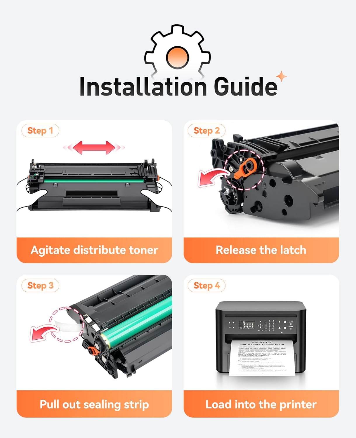 057H 057 Toner Cartridge Black 2-Pack with chip High Yield Replacement for Canon 057 CRG-057 057H Compatible for Canon ImageCLASS MF445dw MF448dw LBP226dw LBP227dw LBP228dw MF449dw MF445 Laser Printer