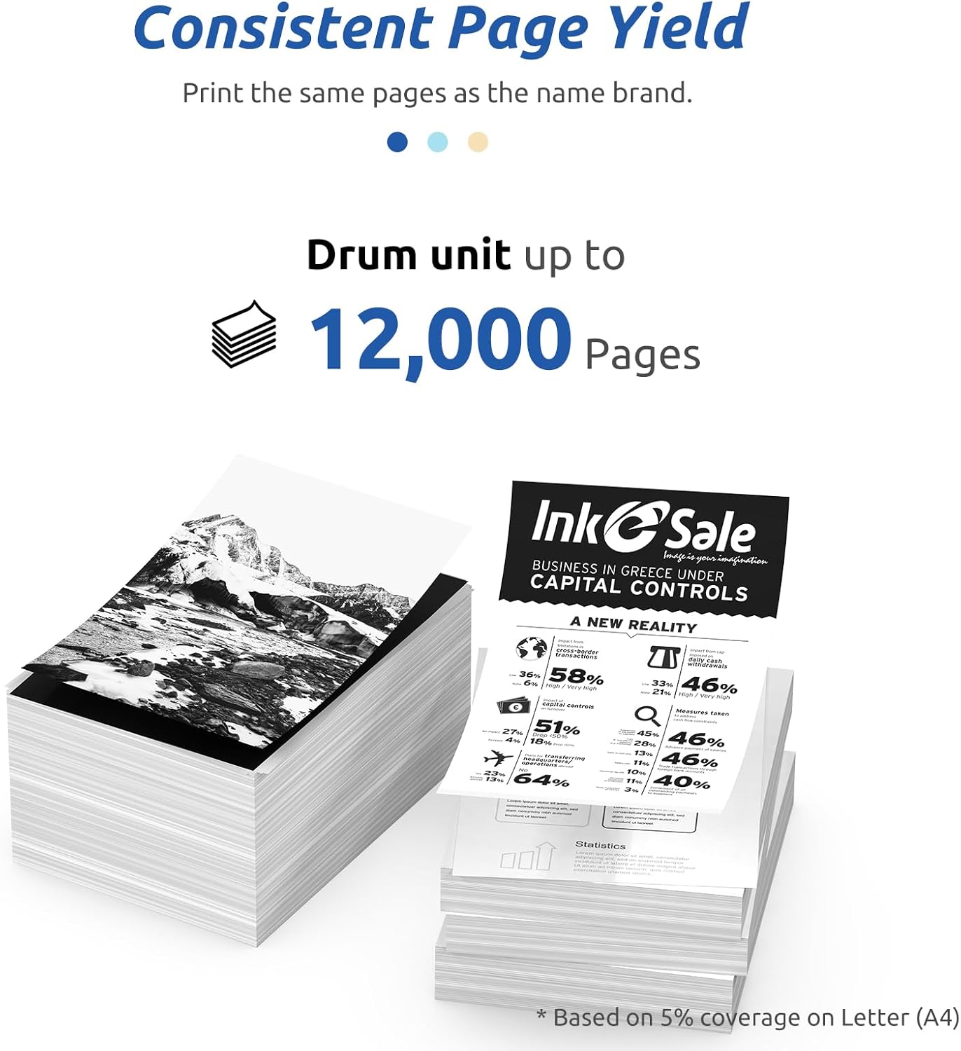 INK E-SALE Compatible TN660 Toner Cartridge and DR630 Drum Set Replacement (1D+3T) for Brother MFC-L2700DW HL-L2340DW HL-L2300D HL-L2380DW DCP-L2540DW DCP-L2520DW MFC-L2740DW MFC-L2720DW Printer