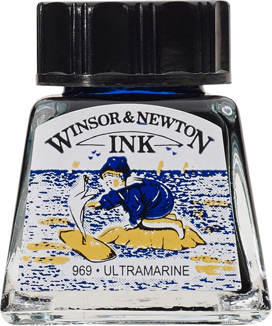 Winsor & Newton Drawing Ink, 14ml Bottle, Ultramarine