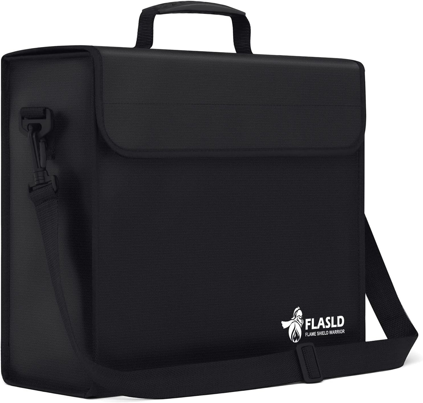 FLASLD Fireproof Document Bags, 15x12x5” Large Fireproof & Water Resistant Bag, Holder Home Office Portable Filing Storage for Valuables, Fireproof Folder FireSafe Box for Cash, Passport