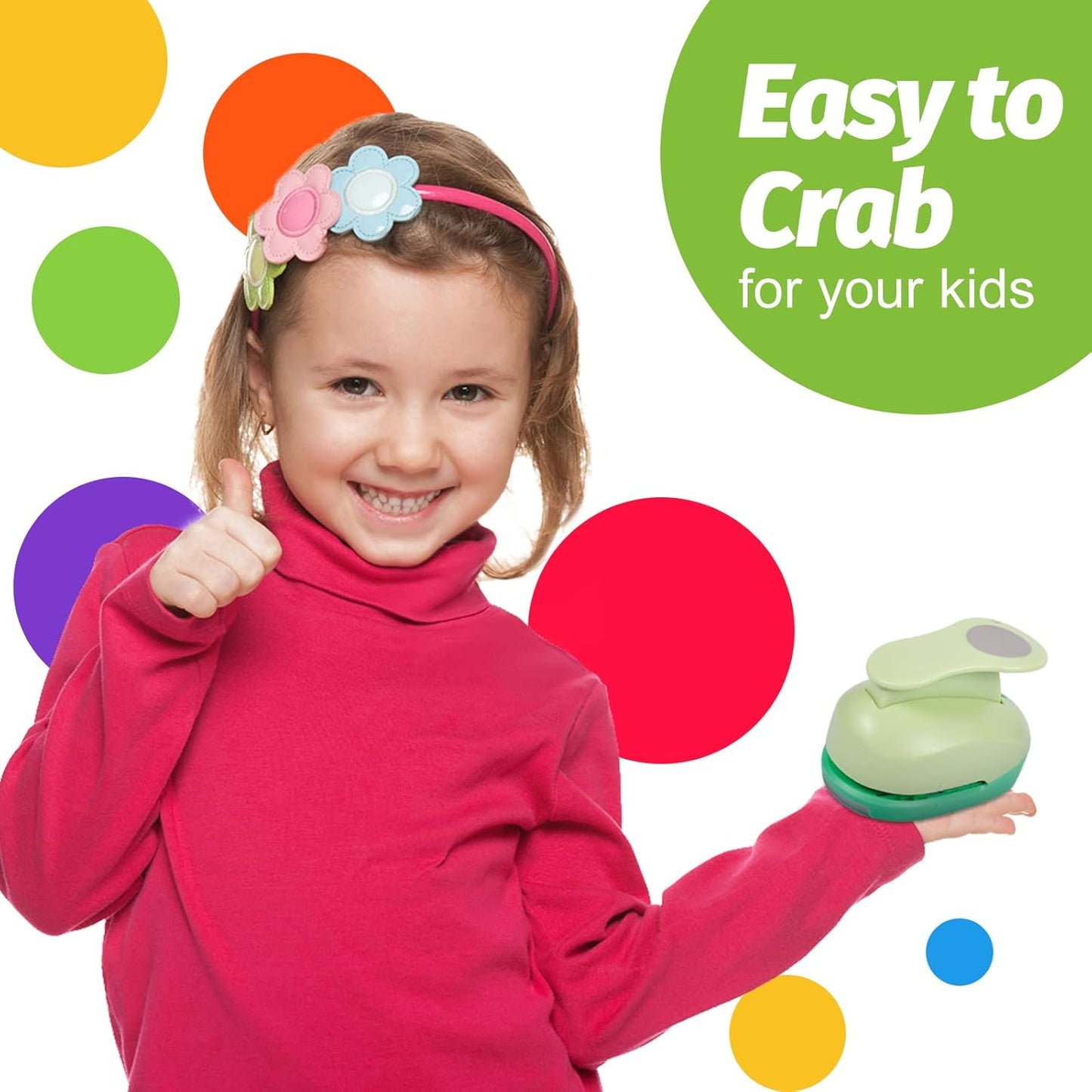 UCEC Hole Punch, Paper Punch, 1.5 Inch Circle Punch, Hole Puncher Shapes, Large Paper Punches for Crafting Scrapbooking Craft Handmade Cards Arts Fun Projects