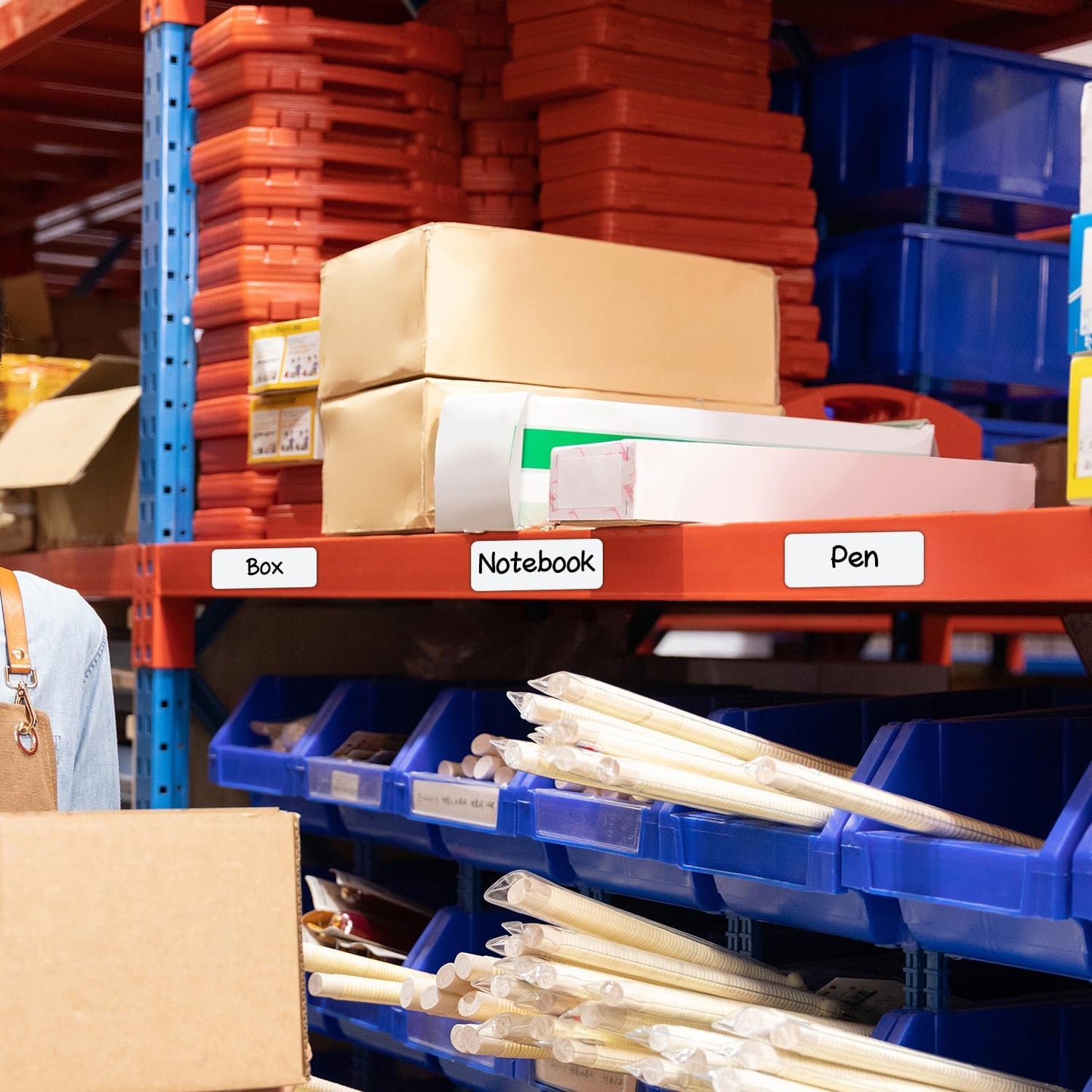 Dry Erase Magnetic Labels 3.1x1.2 Inch White, Reusable Magnetic Dry Erase Labels for Whiteboards，Pack of 40