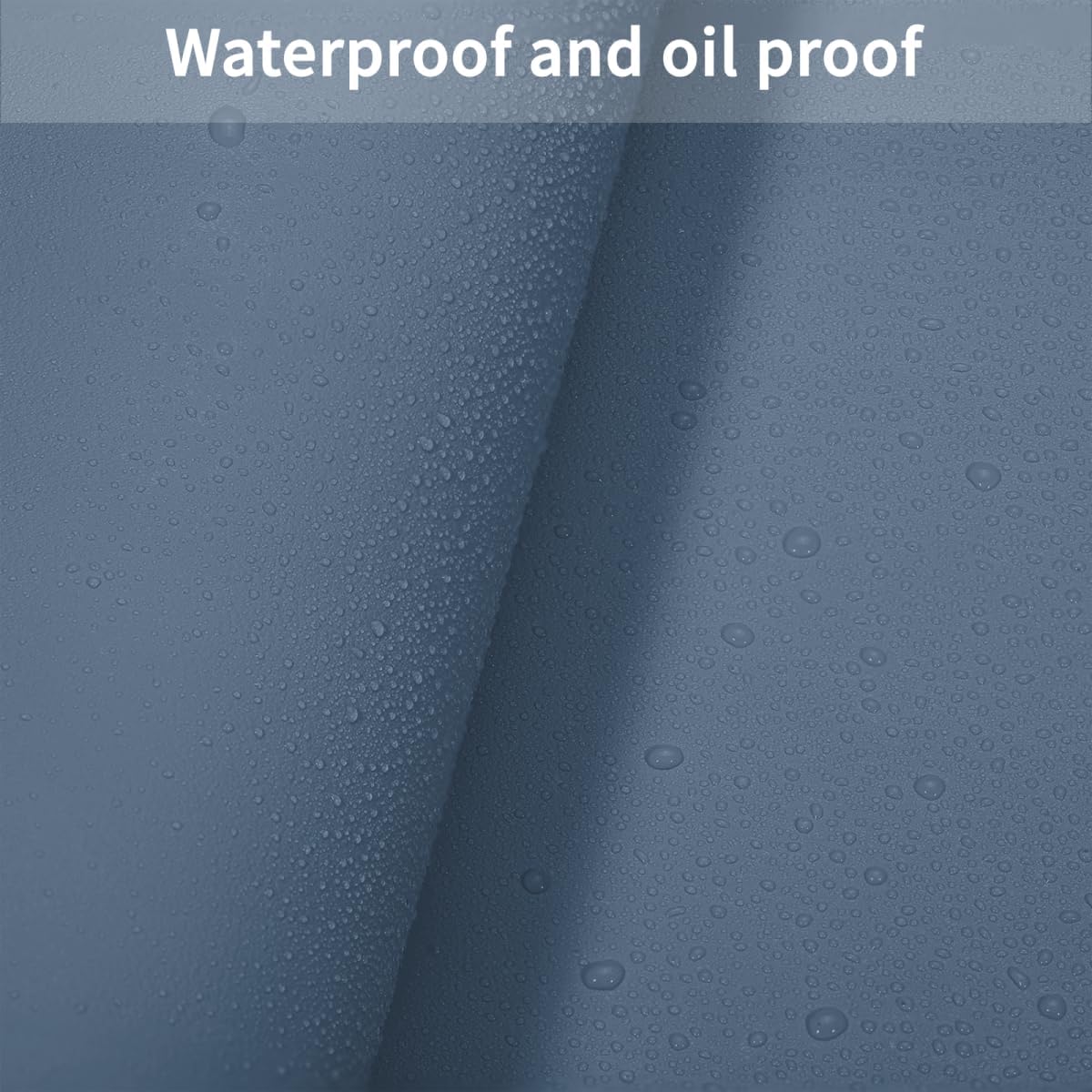 Leather Table Cover,1.8mm Thick,17x72 Inch Desk Cover,Dresser Cover Top,Dresser Protector Top,Dresser Cover,End Table Cover.(Grayish Blue+Dark Green,17x72)