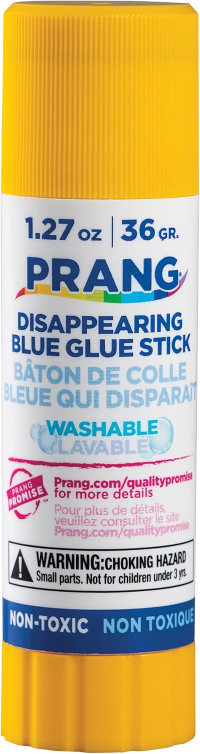 Prang Washable Glue Stick, Blue.1.27 Oz, 1 Count
