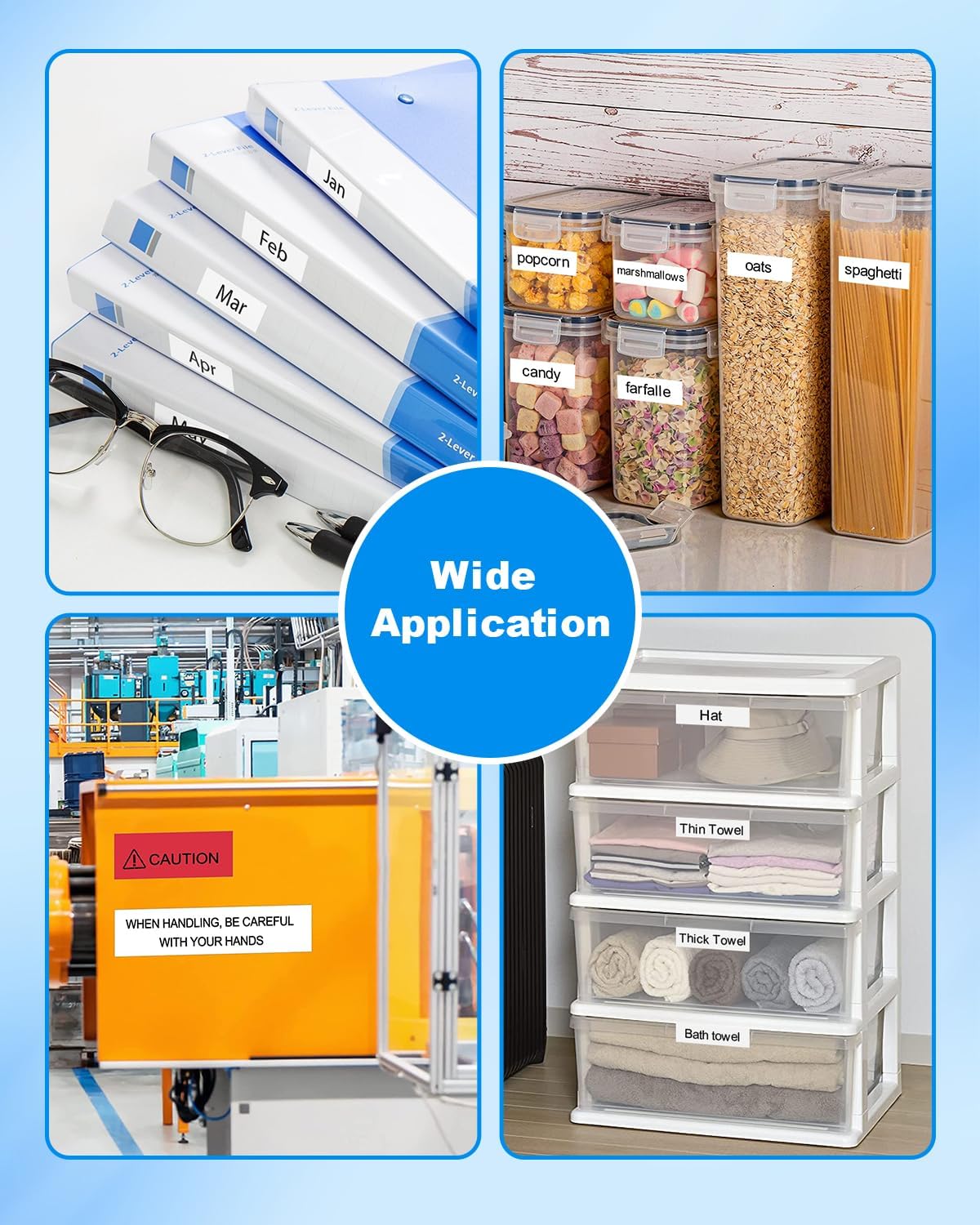 20-Pack Label Maker Tape Refills Replace for TZe-231 12mm 0.47 Laminated White Tze Tz Tape Compatible with Brother P Touch Label Maker PT-D210 PT-H110 PT-D220 PT-1880 1180 2030 Black Ink on White