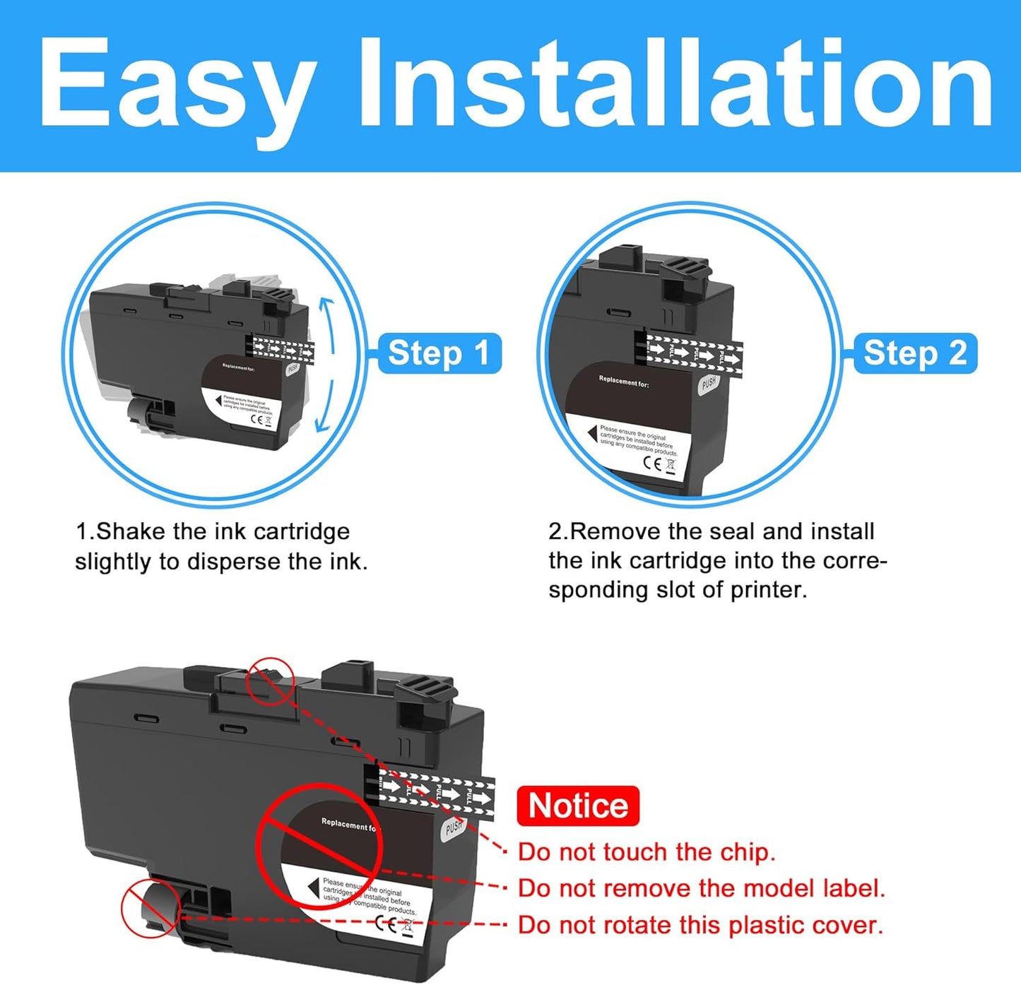LCL Compatible Ink Cartridge Pigment Replacement for Brother LC3039 XXL LC3039XXL LC3039BK LC3039C LC3039M LC3039Y MFC-J5845DW MFC-J5945DW MFC-J6945DW MFC-J6545DW (4-Pack Black Cyan Magenta Yellow)