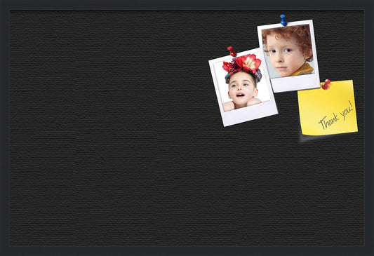 PinPix 36x24 Inch Cork Bulletin Board. This Decorative Framed Pin Board Comes with Desert Pastel Design and a Satin Black Frame. Ideal for Home Office Decor or Message Board (PinPix-1815)