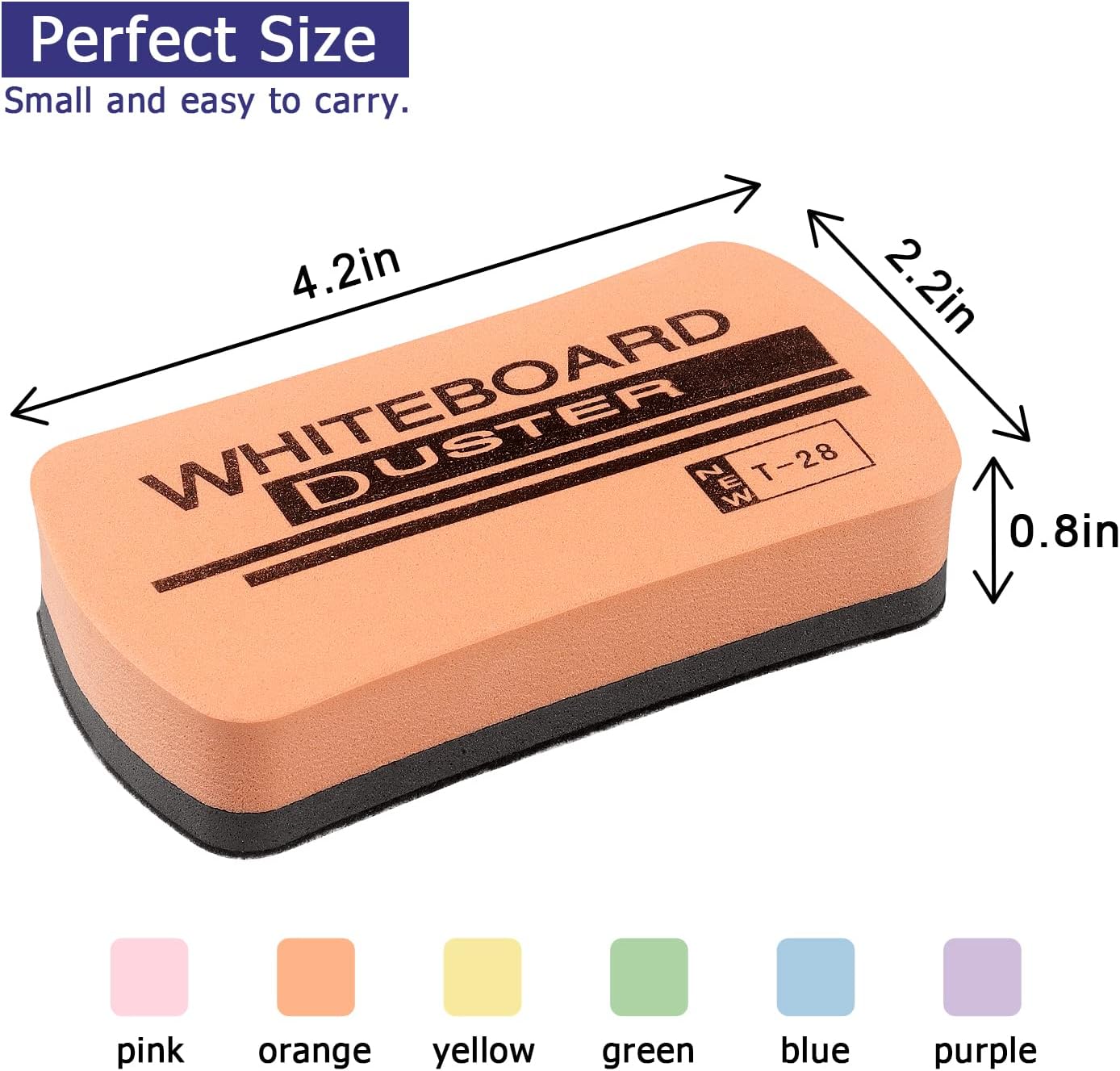 Tamaki 6 Pack Dry Erasers for White Board Magnetic Whiteboard Eraser, Whiteboard Erasers for Kids Classroom, Pastel Color