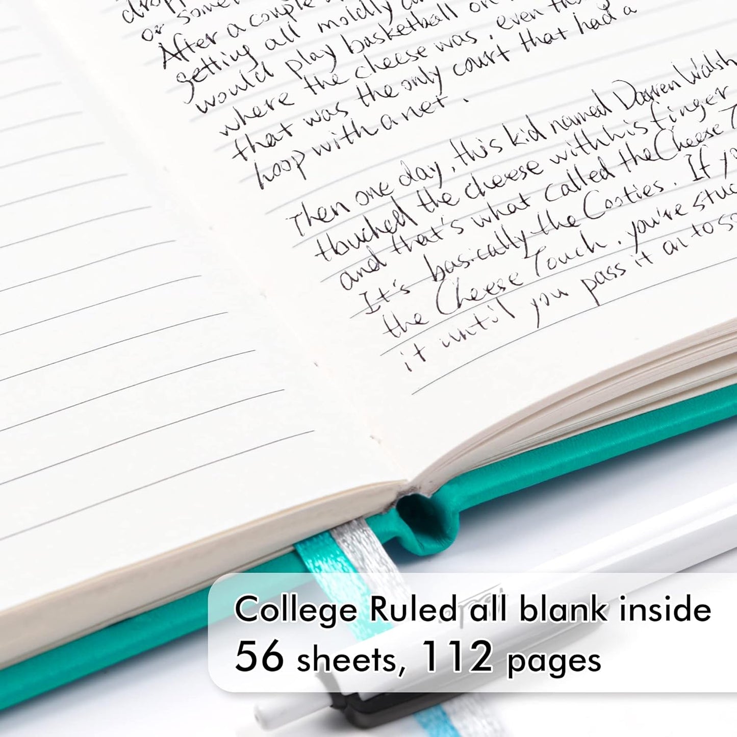 feela 15 Pack Pocket Small Notebooks Bulk, Mini Cute Memo Notepads Hardcover College Ruled Lined Journals with Pen Holder for Women Girls Office School, with 15 Black Pens, 3.5”x 5.5”, A6, Aqua