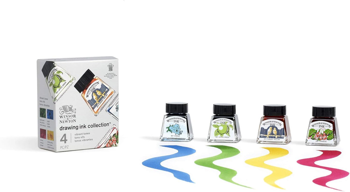 Winsor & Newton Drawing Ink, 14ml Bottle, Scarlet