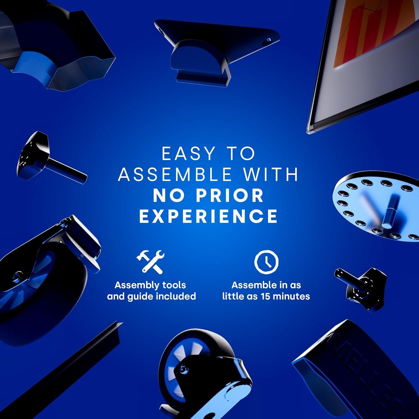 Rolling Dry Erase Board 70 x 36 - Large Portable Magnetic Whiteboard with Stand - Double Sided Easel Style Whiteboard with Wheels - Mobile Standing White Board for Office, Classroom & Home