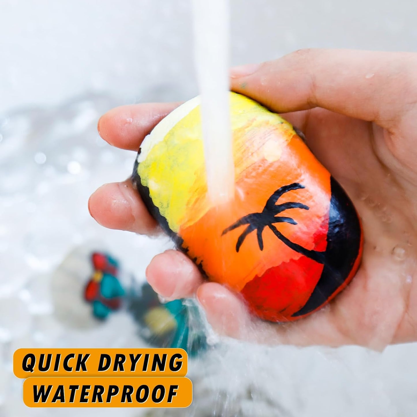 2 Pack Brown Paint Pens Paint Markers - Permanent Quick Dry Waterproof Marker Pens for Rocks Wood Fabric Plastic Canvas Glass Mugs Metal Tire Stone