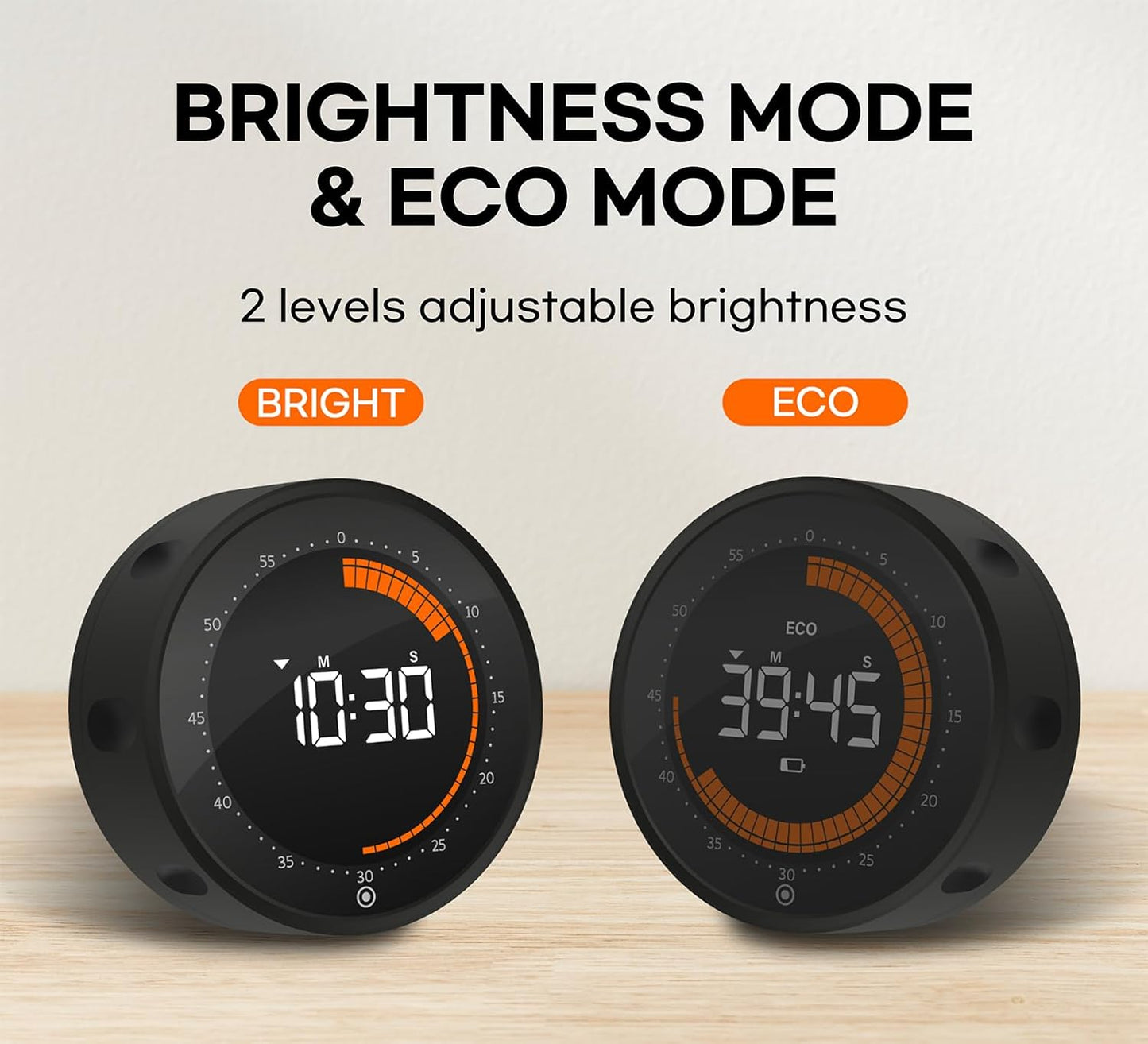 Digital Visual Timer, 60 min Countdown & Count up, Large Screen for Kids & Senior, Magnetic, Kitchen Cooking, Gym, Classroom, Productivity time Management Tool for Autism & ADHD