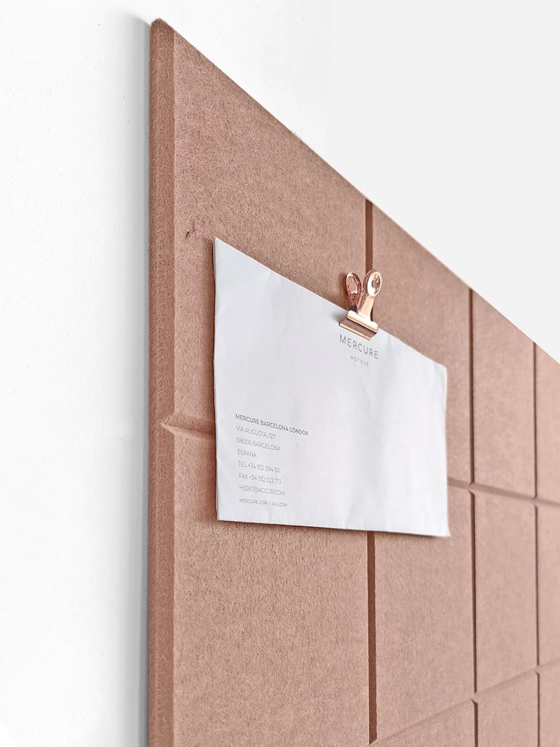 Cork Board 24 x36 Alternative - 6 Pack Felt Wall Tiles with Safe Removable Adhesive Tabs, Cork Boards for Walls Cork Board for Home Office Pin Board Tack Board - Terracotta