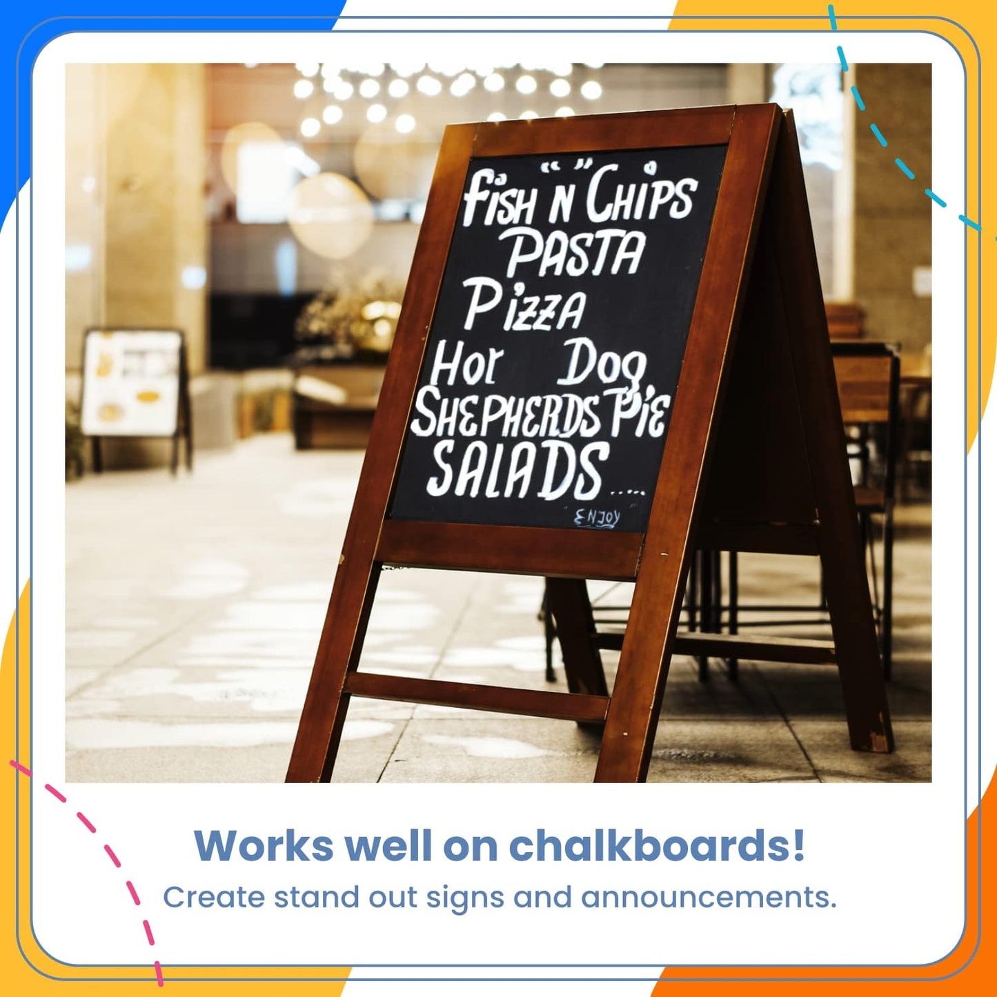 7 White Chalk Markers for Chalkboard Signs, Blackboard, Car Window, Bistro, Glass | 7 Variety Pack - Thin, Fine Tip, Bold & Jumbo Size Erasable Liquid Chalk Pens (1mm, 3mm, 6mm, 8mm, 10mm, 15mm, 30mm)