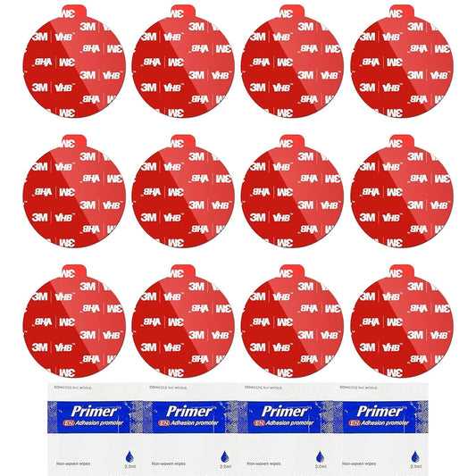 3M VHB Double Sided Mounting Gel Pads Circles, Waterproof, Heat-Resistant Sticky Heavy Duty Mounting Tape for Home/Car/Craft/Wall/Painting/Packaging, Include 4 Replacement Sticky Pads(Round 1*1-48pcs)