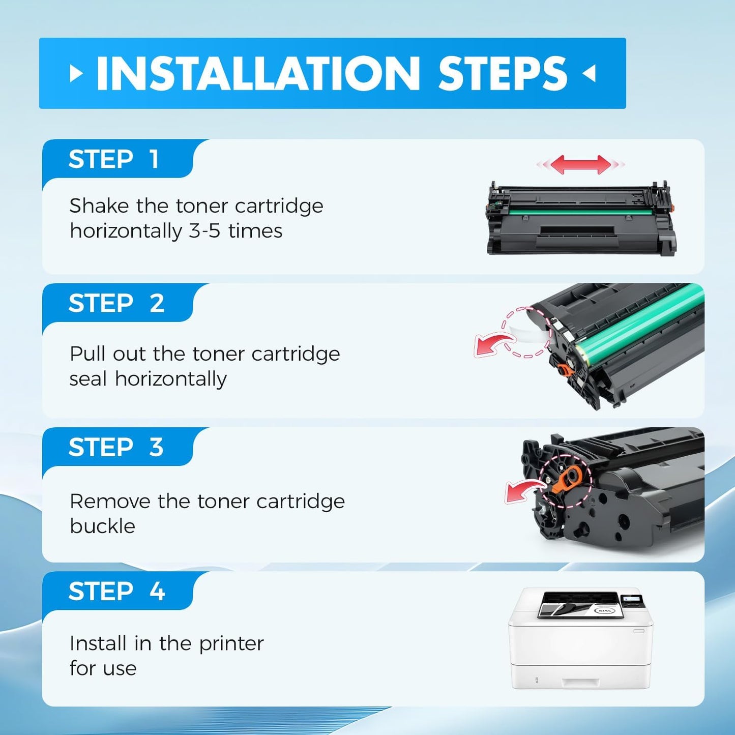 148A Black Toner Cartridge with chip 2-Pack High Yield Replacement for HP 148A W1480A 148X W1480X Compatible with HP LaserJet Pro MFP 4101dw 4101fdn 4101fdw 4001dn 4001dw 4001n Printer Ink 4001 4101 e
