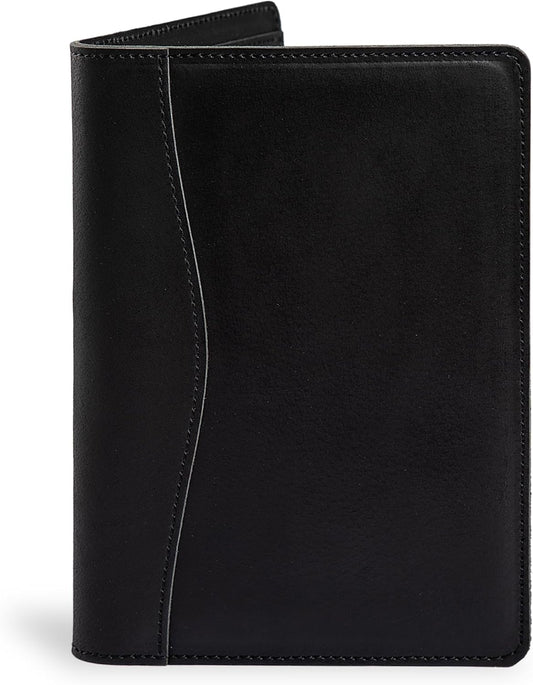 PEGAI Junior Legal Pad Folder Organizer | Portfolio Binder, Resume Interview Document Organizer Folio | Personalized Leather Binder Padfolio with Business Card Organizer | Eriksen (Charcoal)