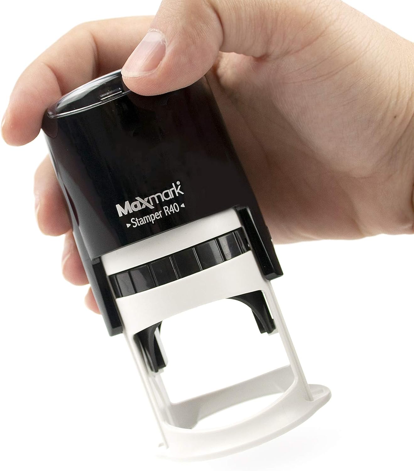 Round Notary Stamp for State of Washington- Self Inking Stamp - Top Brand Unit with Bottom Locking Cover for Longer Lasting Stamp - 5 Year Warranty