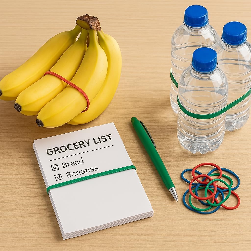 Upgrade Office Supply UPG22754 Rubber Bands, Assorted Sizes and Colors, 1/4 lb Bag, USA