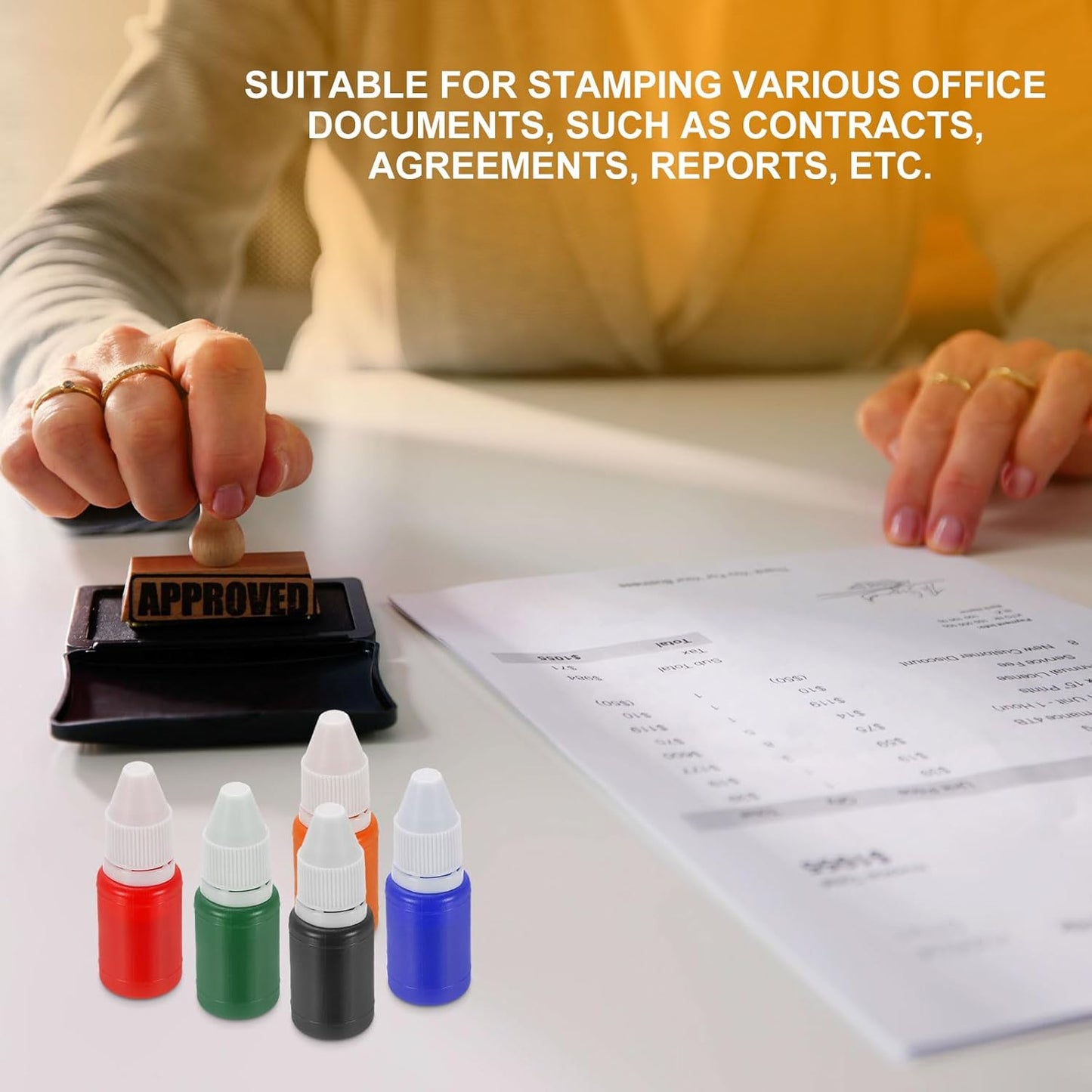 PATIKIL 0.33oz Refill Ink for Stamps and Ink Pads, 12Pcs 10ml Stamp Pad Ink Refill for Office Stamp Self Inking Stamp Date Stamp Scrapbooking, Purple