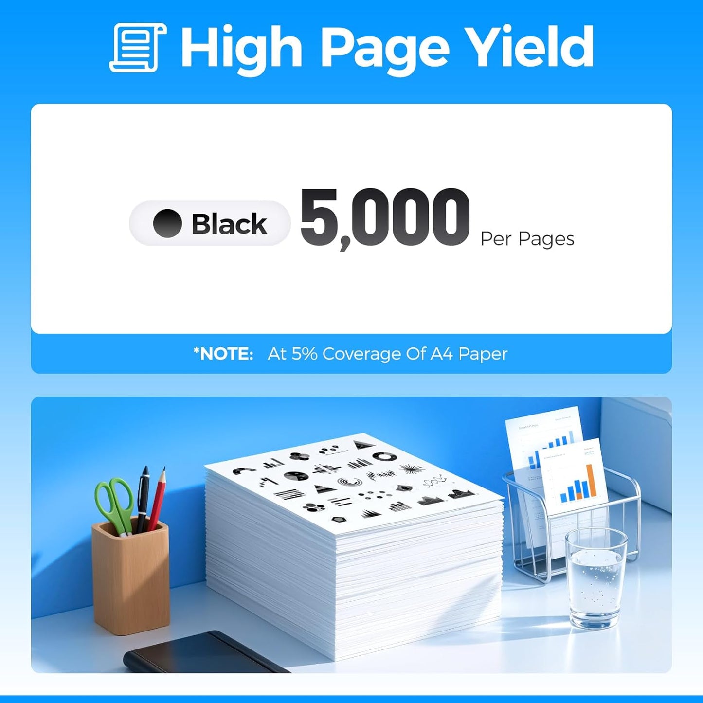 MLT-D209L Toner Cartridge Black 1-Pack High-Yield Replacement for Samsung MLT-D209L D209L 209L Compatible with Samsung SCX-4824 SCX-4824FN 4825 4826 2853 SCX-4826FN 4828 SCX-4828FN ML-2855 ML-2855ND