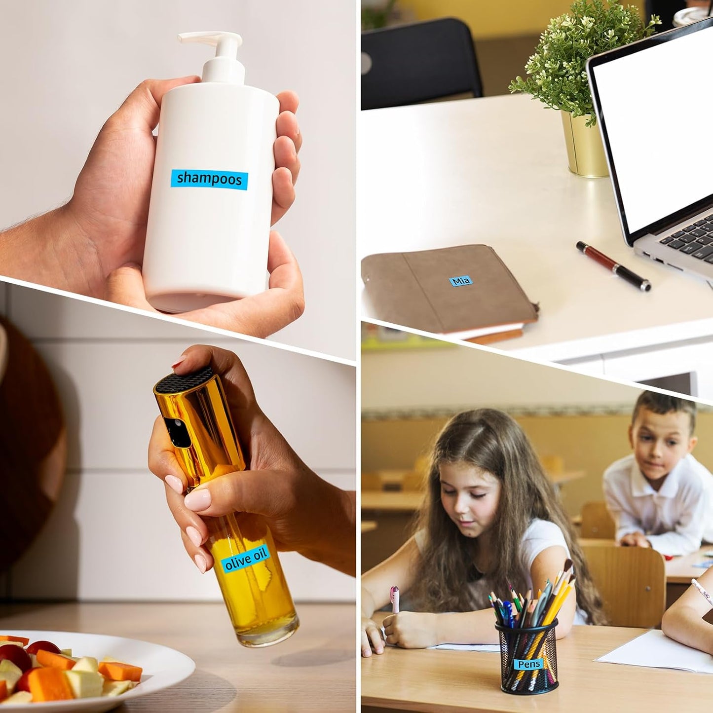 Compatible for Brother P-Touch M Tape M-K531 MK531 M531 MK-531 Black on Blue Label Tape 0.47" (12mm) x 26.2ft for PT-90 PT-M95 PT-70 PT-70BM PT-85 PT-80 PT-45 PT-65 Label Makers, 1 Pack