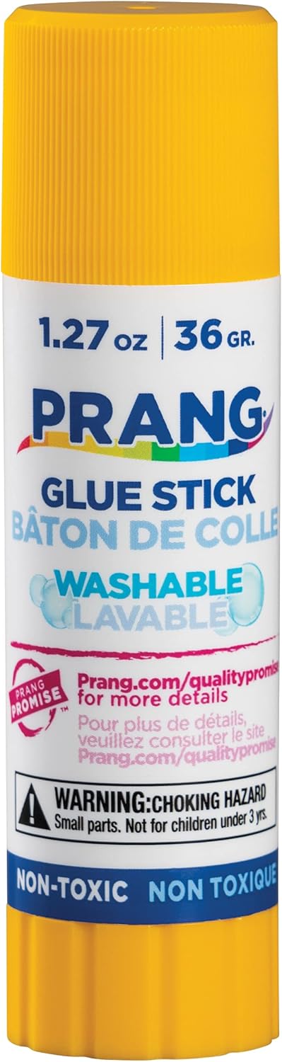 Prang Washable Glue Stick, Clear, 1.27 Oz, 1 Count