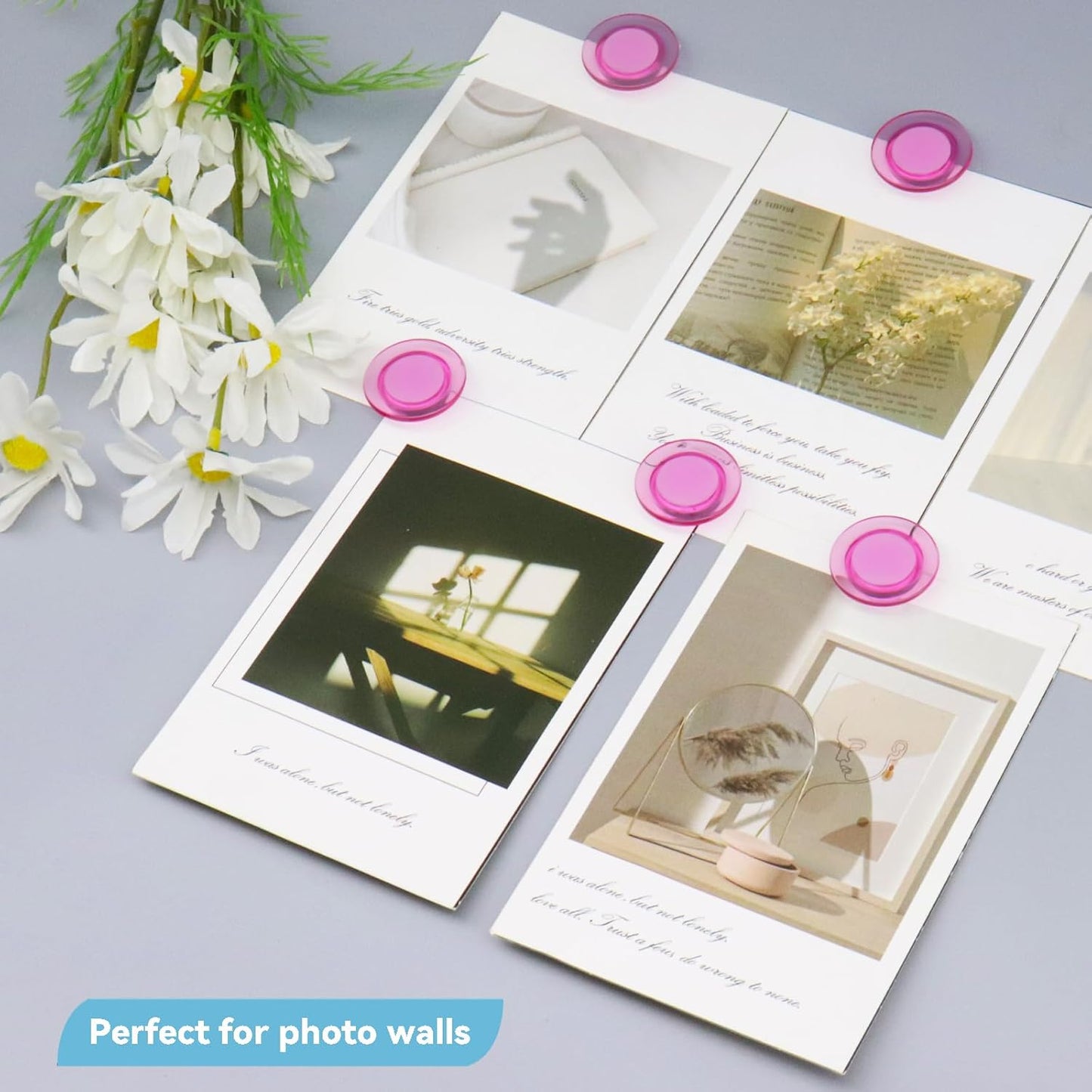 ZDZBLX Fridge Magnets, 28 Pack Magnet Strong Magnets Refrigerator Magnets Small Magnets for Whiteboard, Heavy Duty Magnets Mini Magnets Cute Round Magnets for Fridge, Locker, Classroom, Office (Pink)