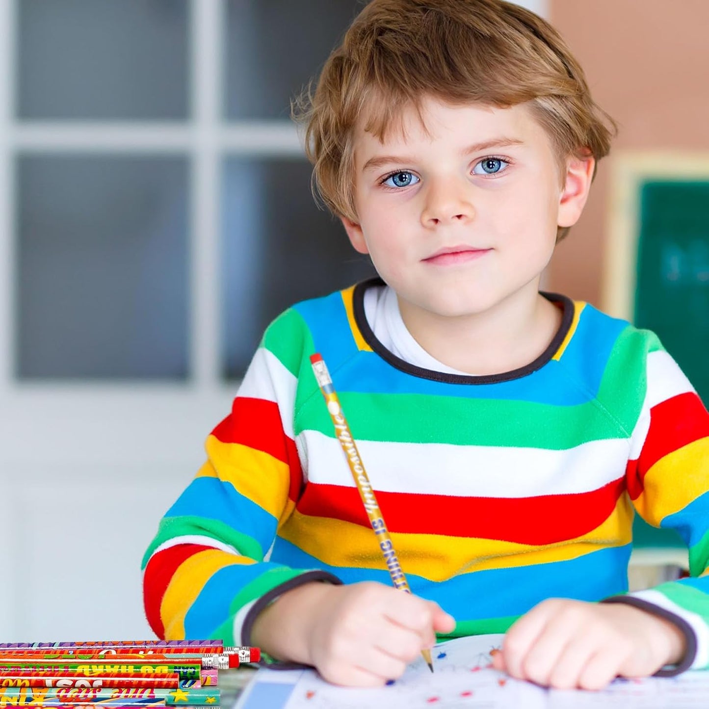 Cinrobiye 200 PCS Inspirational Pencils Bulk,Motivational School Wood Pencils,Encourage Positive Pencil Party Favors Gifts Pencil Back to School Supplies for Kids Student Teacher Classroom Reward