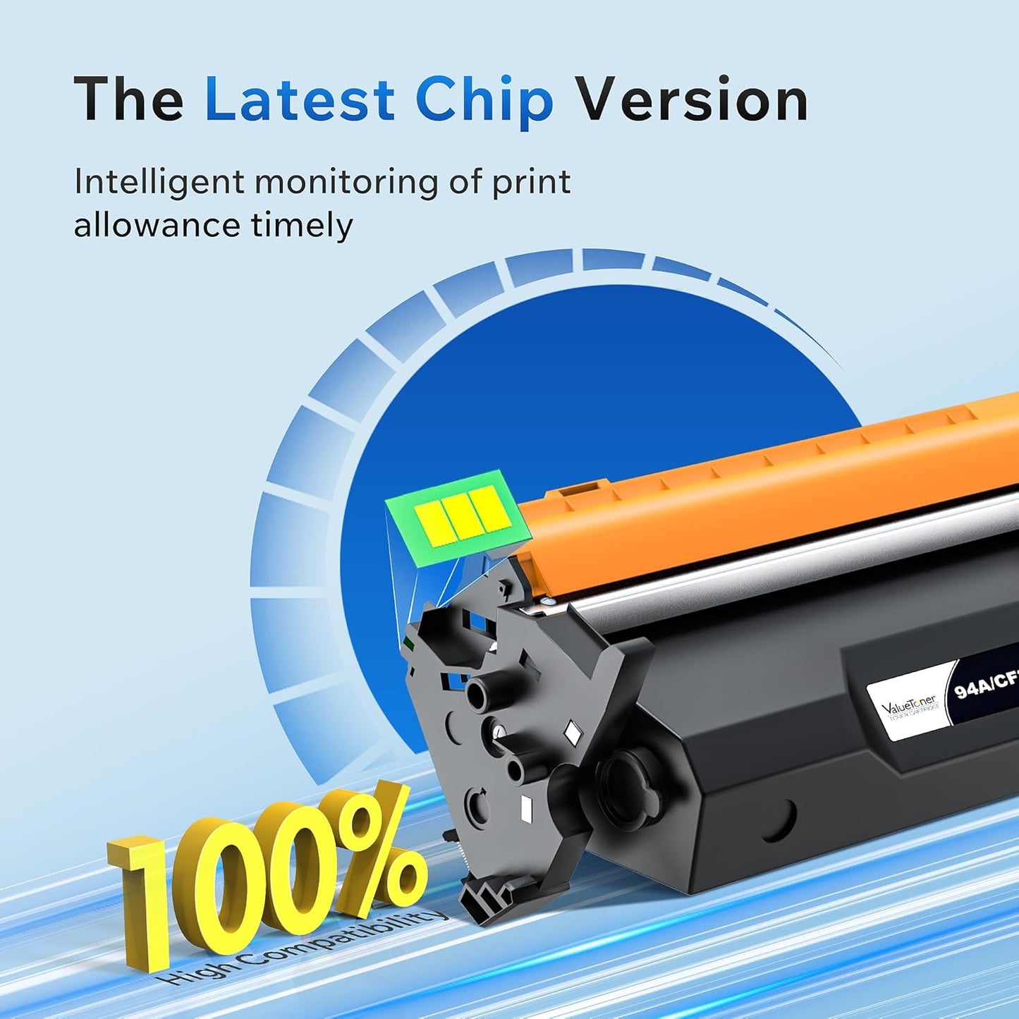 Valuetoner Compatible Toner Cartridge Replacement for HP 94A CF294A for Laserjet Pro MFP M118dw,M148dw, M148fdw, Laserjet M148, M118 Printer (Black, 4-Pack)