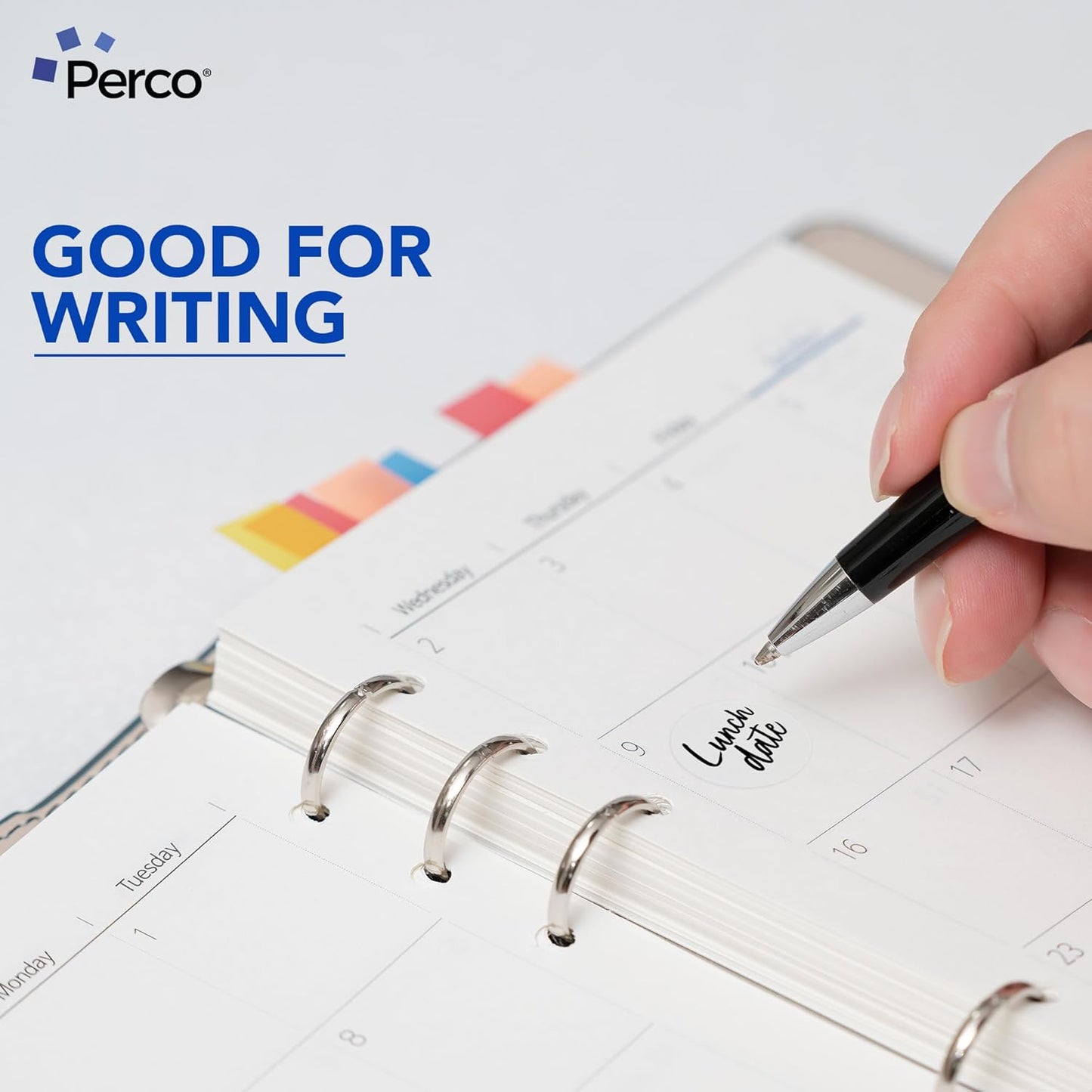 Perco Clear 1-Inch Perforated Circle Dot Sticker Labels — 10 Rolls, 10,000 Round Stickers — with Permanent Adhesive for Inventory Management, Color Coding, Garage Sales, Crafts—Made in USA